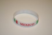 1 MEXICO COUNTRY FLAG SILICONE BRACELET FIFA WORLD CUP SOCCER NEW