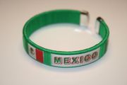 1 MEXICO GREEN COUNTRY FLAG FLEXIBLE BRACELET ... NEW SOCCER