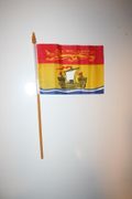 1 NEW BRUNSWICK CANADIAN PROVINCIAL FLAG 4" X6" SMALL STICK FLAG ON 10" POLE ..NEW