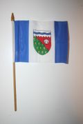 1 NORTHWEST TERRITORES CANADIAN PROVINCIAL 4" X 6" SMALL STICK FLAG WITH 10" POLE ..NEW