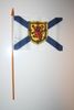 1 NOVA SCOTIA CANADIAN PROVINCIAL FLAG 4" X 6" SMALL STICK FLAG ON 10" POLE .. NEW