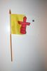 1 NUNAVUT CANADIAN PROVINCIAL FLAG 5" X 6" SMALL STICK FLAG ON 10" POLE .. NEW