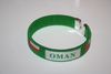 1 OMAN GREEN COUNTRY FLAG FLEXIBLE BRACELET WRISTBAND .. NEW