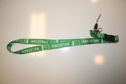 1 PAKISTAN COUNTRY FLAG GREEN CRICKET LANYARD KEYCHAIN PASSHOLDER ... NEW