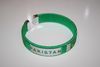 1 PAKISTAN GREEN COUNTRY FLAG FLEXBILE METAL NYLON BRACELET ... NEW