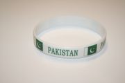 1 PAKISTAN WHITE COUNTRY FLAG BRACELET ... CRICKET ... NEW