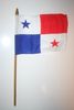 1 PANAMA NATIONAL COUNTRY 4" X 6" SMALL STICK FLAG ON 10" POLE ..NEW