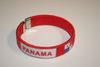 1 PANAMA RED COUNTRY FLAG FLEXIBLE METAL NYLON BRACELET ... NEW