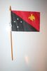 1 PAPUA NEW GUINEA NATIONAL COUNTRY 4" X 6" SMALL STICK FLAG ON 10" POLE .. NEW