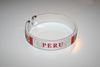 1 PERU COUNTRY FLAG FLEXIBLE METAL NYLON BRACELET ... NEW