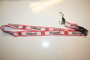 1 POLAND COUNTRY FLAG WHITE AND RED LANYARD KEYCHAIN PASSHOLDER ... FIFA WORLD CUP SOCCER EURO CUP FOOTBALL ... NEW