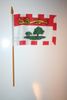1 PRINCE EDWARD ISLAND PEI CANADIAN PROVINCIAL FLAG 4" X 6" SMALL STICK FLAG ON 10" POLE .. NEW
