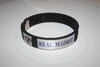 1 REAL MADRID SOCCER FOOTBALL BLACK FLEXIBLE METAL NYLON BRACELET ... NEW