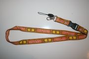 1 SCOTLAND BROWN COUNTRY FLAG LANYARD KEYCHAIN PASSHOLDER .. NEW