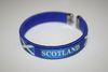 1 SCOTLAND SOCCER FLAG BLUE FLEXIBLE METAL NYLON BRACELET .. NEW
