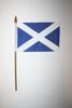1 SCOTLAND ST ANDREWS CROSS NATIONAL COUNTRY 4" X 6" SMALL STICK FLAG ON 10" POLE .. NEW