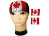 1 SET OF CANADA : BANDANA WITH 2 WRISTBANDS COUNTRY FLAG .. FIFA SOCCER WORLD CUP .. NEW
