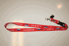 1 SLOVENIA COUNTRY FLAG RED LANYARD KEYCHAIN PASSHOLDER TICKET HOLDER ... NEW