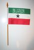 1 SOMALILAND NATIONAL COUNTRY 4" X 6" SMALL STICK FLAG ON 10" POLE .. NEW