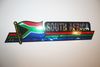 1 SOUTH AFRICA COUNTRY FLAG LARGE METALIC BUMPER STICKER .... NEW