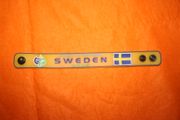 1 SWEDEN FIFA WORLD CUP SOCCER YELLOW WRIST BAND ...NEW