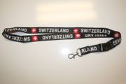 1 SWITZERLAND BLACK COUNTRY FLAG LANYARDS KEYCHAINS PASSHOLDERS NECKSTRAPS ... SOCCER FOOTBALL ... NEW