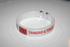 1 TRINIDAD & TOGAGO WHITE COUNTRY FLAG FLEXIBLE METAL NYLON BRACELET ... NEW