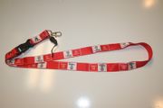 1 UEFA CHAMPIONS LEAGUE VODAFONE RED SOCCER FOOTBALL LANYARD KEYCHAIN PASSHOLDER ... NEW