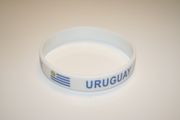 1 URUGUAY COUNTRY FLAG WHITE  BRACELET WRISTBAND ... FIFA WORLD CUP FOOTBALL .. NEW