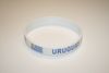 1 URUGUAY COUNTRY FLAG WHITE  BRACELET WRISTBAND ... FIFA WORLD CUP FOOTBALL .. NEW