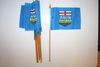 12 ALBERTA CANADIAN PROVINCIAL FLAG 4" X 6" SMALL STICK FLAG ON 10" POLE .. NEW
