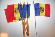 12 ANDORRA COUNTRY 4"  X 6" SMALL STICK FLAGS WITH 10 INCH POLE .. NEW