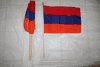 12 ARMENIA COUNTRY FLAG 12" X 18" STICK FLAGS ..NEW