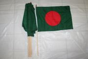 12 BANGLADESH COUNTRY FLAG 12" X 18" STICK FLAGS .. NEW