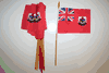 12 BERMUDA COUNTRY 4" X 6" SMALL STICK FLAGS WITH 10"  POLE .. NEW