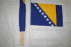 12 BOSNIA COUNTRY FLAG 12" X 18" STICK FLAGS .. NEW