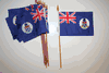 12 CAYMAN ISLANDS COUNTRY 4" X 6" SMALL STICK FLAGS WITH 10" POLE ..NEW