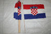 12 CROATIA COUNTRY FLAG 12" X 18" STICK FLAGS .. NEW