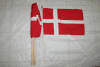 12 DENMARK COUNTRY FLAG 12" X 18" STICK FLAGS .. NEW