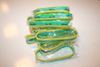 12 (DOZEN) BRASIL  COUNTRY FLAG COLORS STRIPED BRACELETS WRISTBANDS .... BRAZIL ...NEW