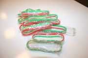 12 (DOZEN) ITALIA COUNTRY FLAG STRIPED CAMPIONI DEL MONDO  BRACELETS WRISTBANDS....FIFA WORLD CUP SOCCER...ITALY...HOT HOT