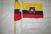12 ECUADOR COUNTRY FLAG 12" X 18" STICK FLAGS .. NEW