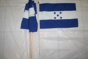 12 HONDURAS COUNTRY FLAG 12" X 18" LARGE STICK FLAGS ... NEW