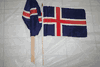 12 ICELAND COUNTRY FLAG 12" X 18" LARGE STICK FLAGS .. NEW
