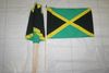 12 JAMAICA COUNTRY FLAG 12" X 18" LARGE STICK FLAGS .. NEW