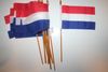 12 NETHERLANDS NATIONAL COUNTRY 4" X 6" SMALL STICK STICK FLAGS ON 10" POLE .. HOLLAND .. NEW
