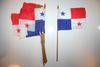 12 PANAMA NATIONAL COUNTRY 4" X 6" SMALL STICK FLAG ON 10" POLE ... NEW
