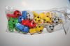 12 PLASTIC SOCCER BALL FOOTBALL COLORFULL WHISTLES .. WHOLESALE .. NEW
