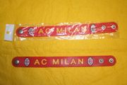 2 AC MILAN FC RED WRISTBANDS BRACELETS SOCCER FOOTBALL NEW