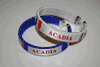 2 ACADIA FLEXIBLE C BRACELETS WRISTBANDS .. ACADIAN FLAG .. CHOOSE YOUR COLOR .. NEW
